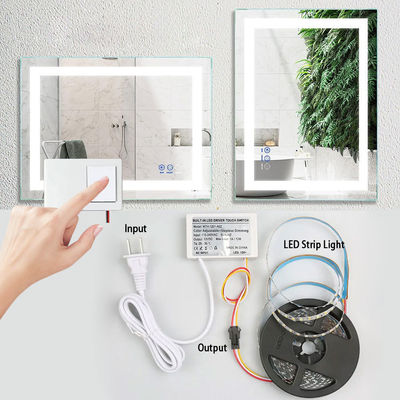 60W 12V αποσβέστης με ένα κλειδί ένα χρώμα επιλεγμένο LED dimmer mirror touch sensor switch