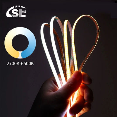 SL- COB-03208DB 8mm PCB πλάτος 180 μοίρες γωνία θέασης μπλε LED λωρίδα φωτός