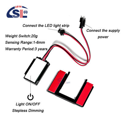 Προσαρμοσμένο Dc12 3A/5A Dimmer Touch Sensor Switch για το καθρέφτη του μπάνιου