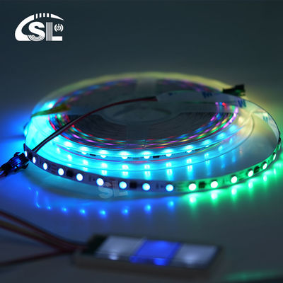 12V WS2811 60Leds Μαγικό Ψηφιακό Πολυχρώμα 5050 Διευθύνσιμο RGB LED Strip Pixel Warm White IP20 Διακοσμητικός ελεγκτής