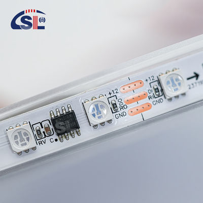 12V WS2811 60Leds Μαγικό Ψηφιακό Πολυχρώμα 5050 Διευθύνσιμο RGB LED Strip Pixel Warm White IP20 Διακοσμητικός ελεγκτής