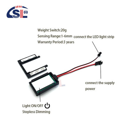 12V Single Key Smart LED Mirror Touch Sensor Switch για διακόπτη αφής με άμεση επαφή