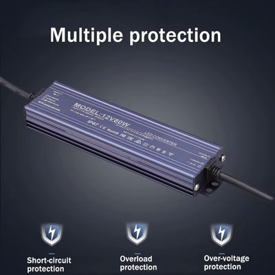 24V Εισερχόμενη τάση Φως LED Μετασχηματιστής IP67 Αδιάβροχο για εξωτερικούς χώρους 60W 200W 400W 500W