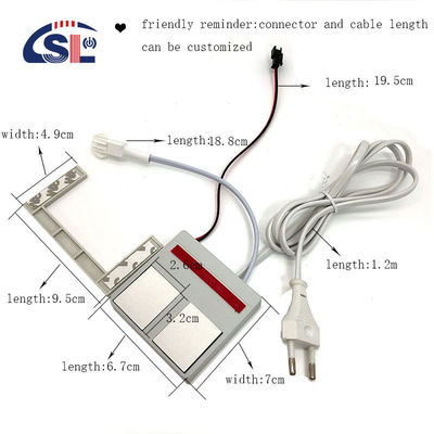 110V 240VAC 12W24W Μονό/Τρειςχρωματικό LED Mirror Touch Dimmer Sensor με 2 πλήκτρα