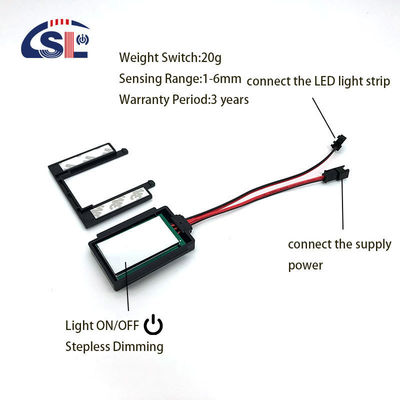 110V 240VAC LED Strip Light Controller Touch Button Wall Switch για έξυπνο καθρέφτη