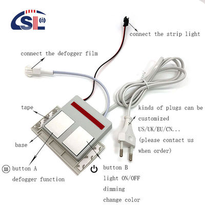 12V LED πηγή φωτός ολοκληρωμένο αντανακλαστήρα μπάνιου διακόπτης 1N1NC συνδυασμός 1A μέγιστο ρεύμα