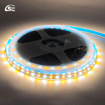 Δύο χρώματα LED Φωτεινές λωρίδες SMD 2835 120D 8mm 1200-1600LM 2700K-6500K 35Copper Ra70