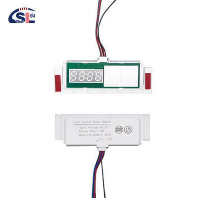 Slim 12V 5A 60W επαγωγικοί διακόπτες Δείκτης θερμοκρασίας χρόνου Defogger LED φως καθρέφτης αισθητήρας αφής Stepless dimmer διακόπτης