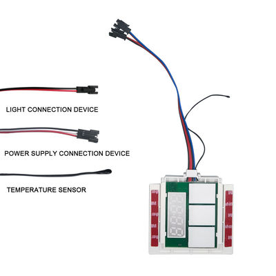 Δείκτης θερμοκρασίας χρόνου 60W Slim DC12V 5A LED Φως καθρέφτης αισθητήρας αφής Stepless Dimmer Switch