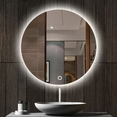 Εικονική οθόνη LED καθρέφτης μπάνιου με μεγάλο διακόπτη αισθητήρα και σύγχρονο στυλ σχεδιασμού