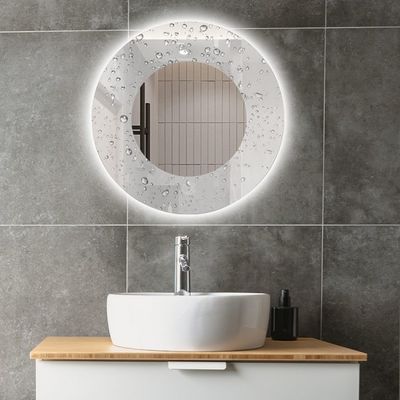 Εικονική οθόνη LED καθρέφτης μπάνιου με μεγάλο διακόπτη αισθητήρα και σύγχρονο στυλ σχεδιασμού