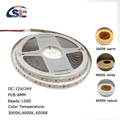 DC12V SMD2835 Ηλεκτροπίνακες PCB 120Ds 5mm Ra 80 LED Light Strip για οικιακούς σκοπούς