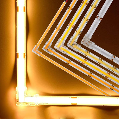 90 μοίρες L σχήμα Κρυστάλλινη δέσμη για COB LED Strip Connector Seamless 2/3pin 5/8/10mm