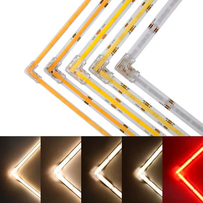 90 μοίρες L σχήμα Κρυστάλλινη δέσμη για COB LED Strip Connector Seamless 2/3pin 5/8/10mm