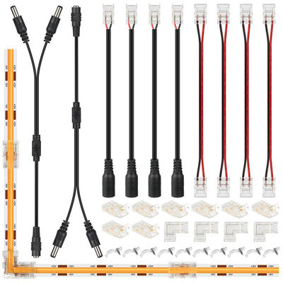 DIY οικιακό φωτισμό πλαστικό 8mm 2 Pin SMD Cob Led Strip Connector για σύγχρονο σχεδιασμό