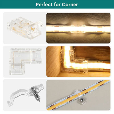 DIY οικιακό φωτισμό πλαστικό 8mm 2 Pin SMD Cob Led Strip Connector για σύγχρονο σχεδιασμό