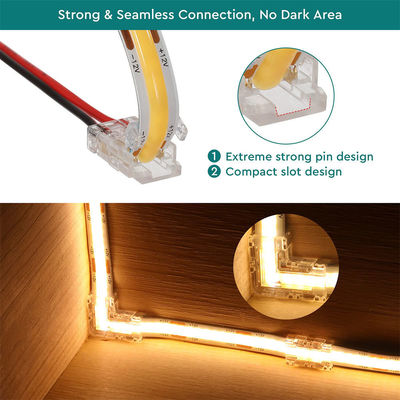 DIY οικιακό φωτισμό πλαστικό 8mm 2 Pin SMD Cob Led Strip Connector για σύγχρονο σχεδιασμό