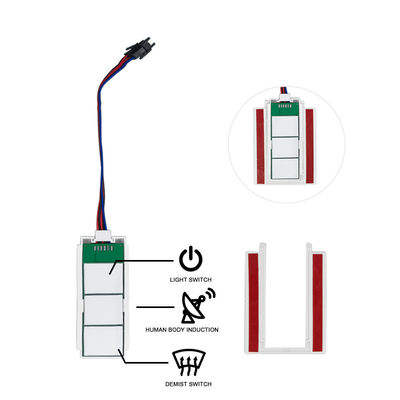 Προσαρμόσιμη 12V/24V 5A 60W/120W Rader PIR αισθητήρας κίνησης Διακόπτης φωτός LED Πηγή φωτός 1NO/1NC Συνδυασμός διακόπτη μπάνιο