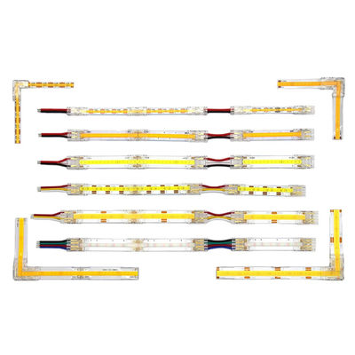 Ξενοδοχείο COB Μίνι LED Light Strip Wire Connectors 2 3 Pin Connection Solderless CCT 5 8 10mm LED Strip To Strip Wire Connector