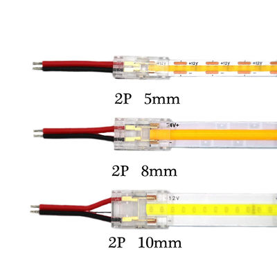 Αδιάβροχοι IP20 COB LED Strip Connectors για 8mm 10mm Strip σε Strip πλαστικό σε σχήμα L