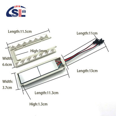 Διπλό κλειδί Dimmer Defogger Touch Switch Sensor Για φωτισμένο καθρέφτη μπάνιου 12v 5A 60W Τρία χρώματα LED Smart