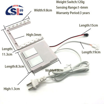 24W Smart LED Dual Touch Dimming Sensor με ενσωματωμένη παροχή ρεύματος για έλεγχο και απομίμηση με ένα/τρία χρώματα