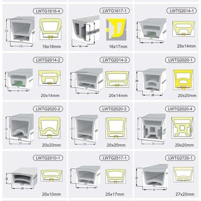 3- Ευέλικτο Αδιάβροχο Σιλικόνιο Εξωτερικό Led Flex Neon Tube Cover Rope Light Strip Tube Για Neon Led Strip Light