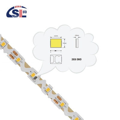 Ενεργειακή εξοικονόμηση 3- LED Strip 12V 24V με CE ROSH 60PCS/M SMD 2835 Ευέλικτο φως σχοινιού