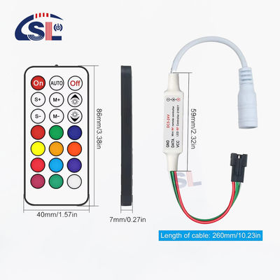 DC/USB ελεγκτής για WS2812B WS2811 RGB LED Pixels Light Strip Output 3Pin 5V-24V
