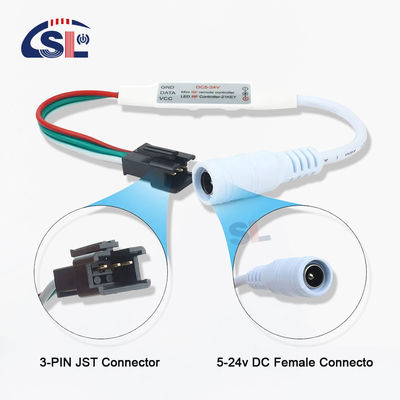 DC/USB ελεγκτής για WS2812B WS2811 RGB LED Pixels Light Strip Output 3Pin 5V-24V