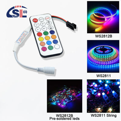 DC/USB ελεγκτής για WS2812B WS2811 RGB LED Pixels Light Strip Output 3Pin 5V-24V