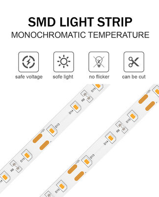 Εύκολη εγκατάσταση 24V SMD2835 180D 8mm LED λωρίδες φωτισμού για γυαλιά του μπάνιου