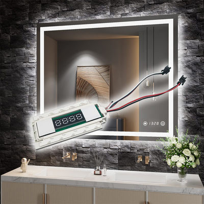 DC12V 12W Muti-function Split Two Buttons Middle Display Time Touch Sensor Switch για καθρέφτες