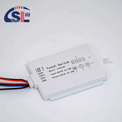 Προσαρμοσμένο DC12V SL Split Triple Button Triple Color Touch Sensor Switch Ράδα Χρόνος Θερμοκρασία Εικονική οθόνη με θρεπτήρα