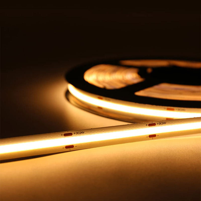 Υψηλή φωτεινότητα 480leds 8mm10mm 12V24V COB LED Strip Light για θερμό φυσικό λευκό φωτισμό