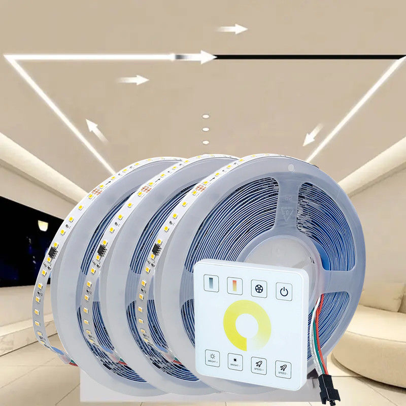 3- ρεύμα ρεύματος 12v24v 8mm 120leds 6500K λευκό ηλεκτροπίνακα SMD2835 Led Strip Light
