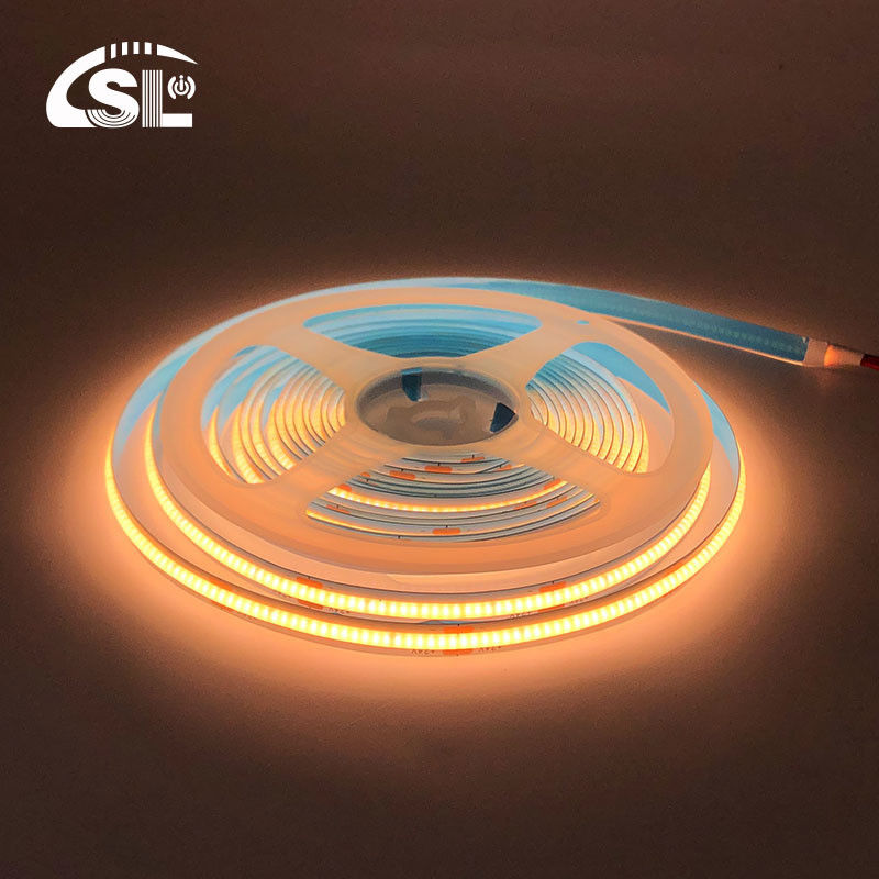 Αδιάβροχο COB Led Strip Light IP20/IP65 8mm 12V24V 320Leds 2700K Ένα εκατοστό κόψιμο 3-