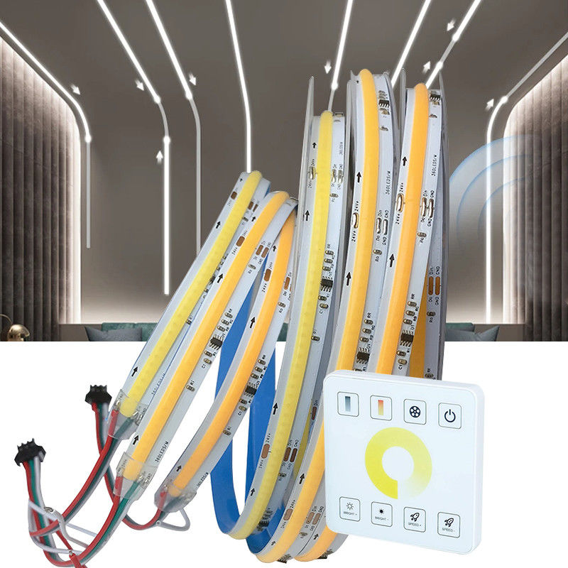 50000 ώρες Εργασιακό χρόνο 12V24V 8mm 360LEDs 4000K φυσικό COB SMD2835 LED Strip Light