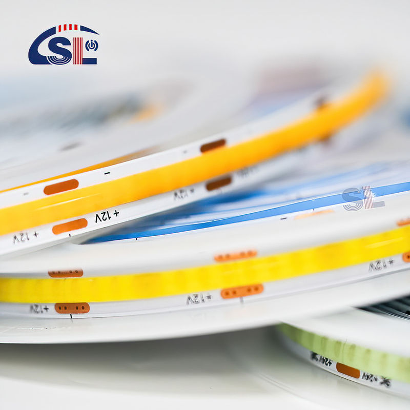 Υψηλή φωτεινότητα COB LED Strip Light CE RoHs IP20 8mm Width 12V 24V 4000K Φύση Φωτισμός Strip