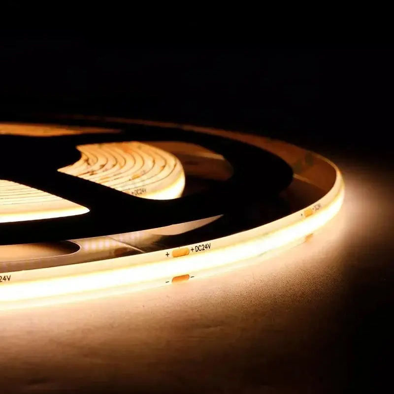 IP20 DC12V24V 8mm10mm πλάτος 480Leds 3000K4000K6500K ευέλικτο φως LED COB για εξωτερική και εσωτερική διακόσμηση