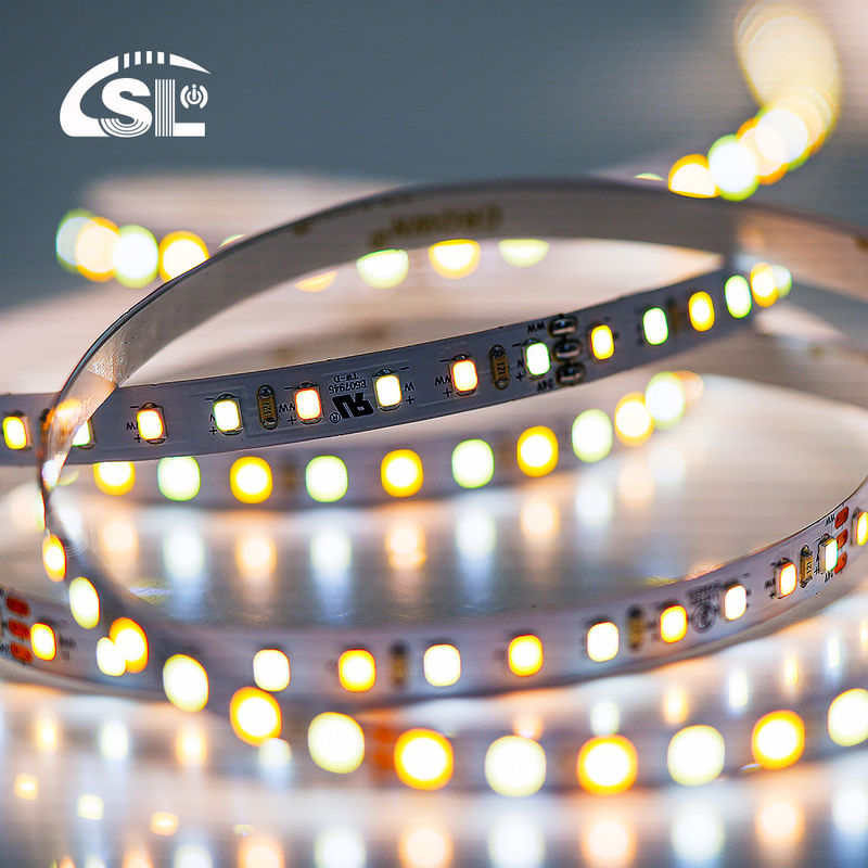 120leds 8mm 3000K-6500K CCT Ευέλικτο διχρωματικό COB SMD2835 LED Strip Light με 80 Ra
