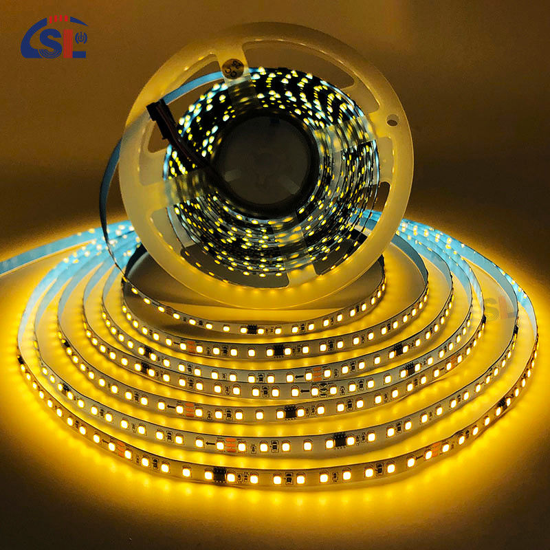 Οικιακή LED λωρίδα φωτός DC12V 24V SMD2835 ηλεκτροπλακέτα PCB 120Ds 8mm Ra 80 3000K