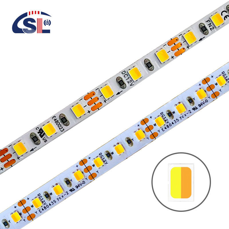 SMD2835 120LED 5mm 8mm CCT LED ταινίες για διακόσμηση ντουλαπιών Γραμμικό φως -20 60C