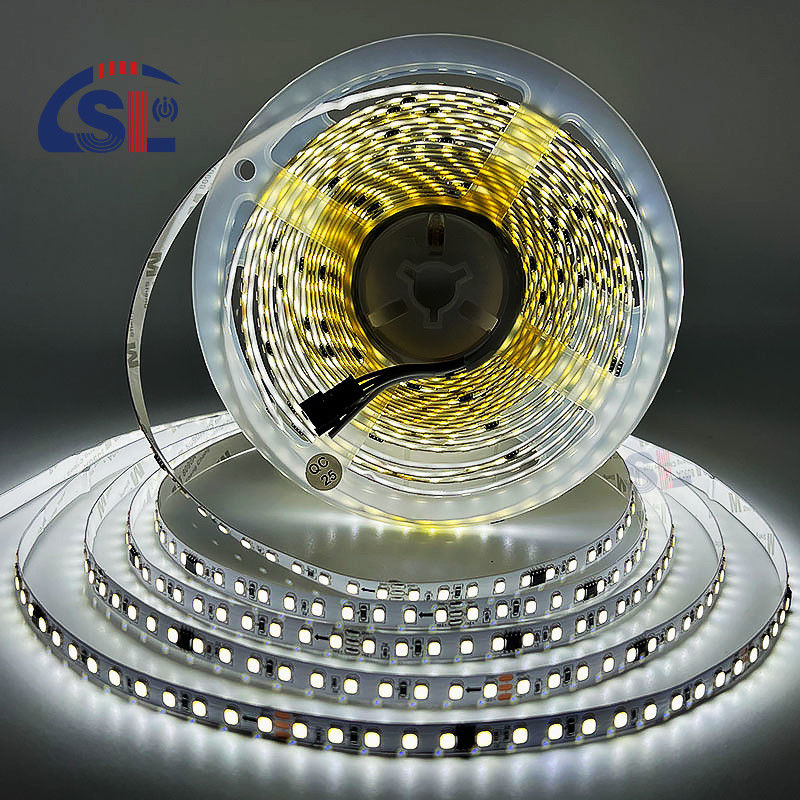 Οικιακή LED λωρίδα φωτός DC12V 24V SMD2835 ηλεκτροπλακέτα PCB 120Ds 8mm Ra 80 6500K λειτουργεί