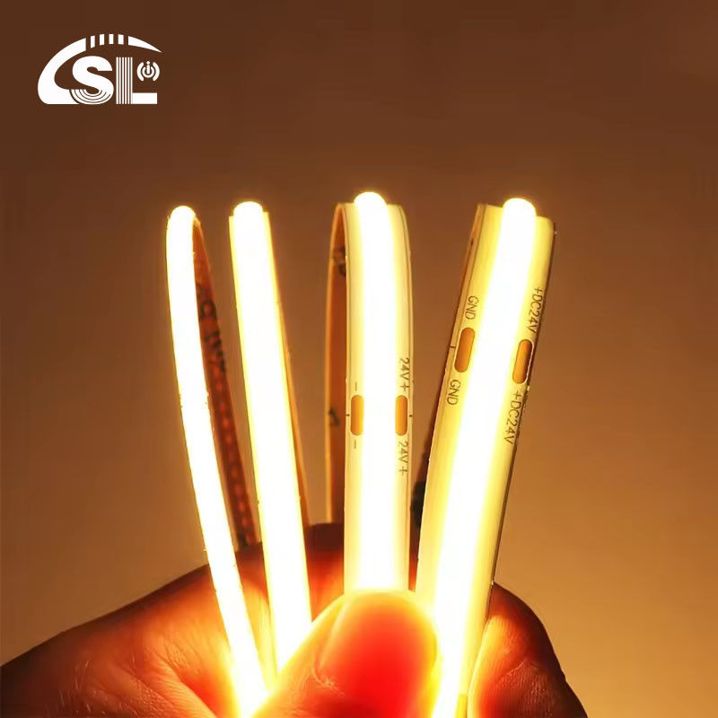 CE RoHs IP44 Ra80 COB Led Strip Light 8mm πλάτος 110V/220V 320Leds 3000K4000K6500K 3