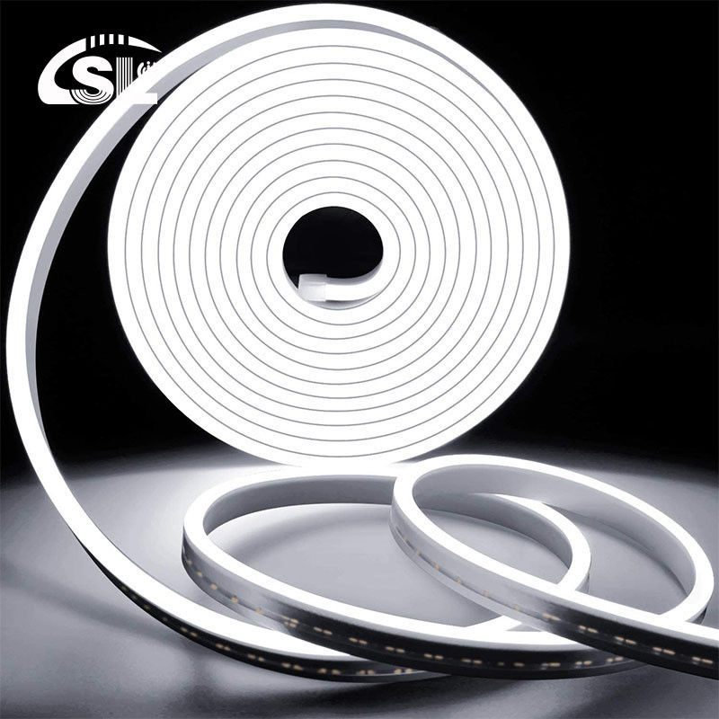 Νευτικό Λευκό 120LED/μ Cool White LED Neon Flex IP65 Αδιάβροχο DC 12V 6x12mm πλήρες κιτ