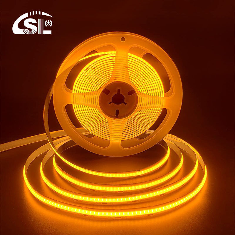 IP20 12V 24V Ευέλικτο φως λωρίδας LED 8mm 320Leds Πορτοκαλί αδιάβροχο φως λωρίδας 3