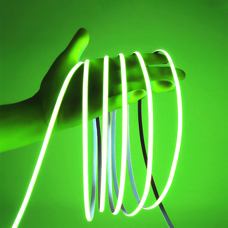 Μακροχρόνια COB Led Strip Light IP20 8mm 12V24V 320leds Πράσινο για εξωτερικά εσωτερικά