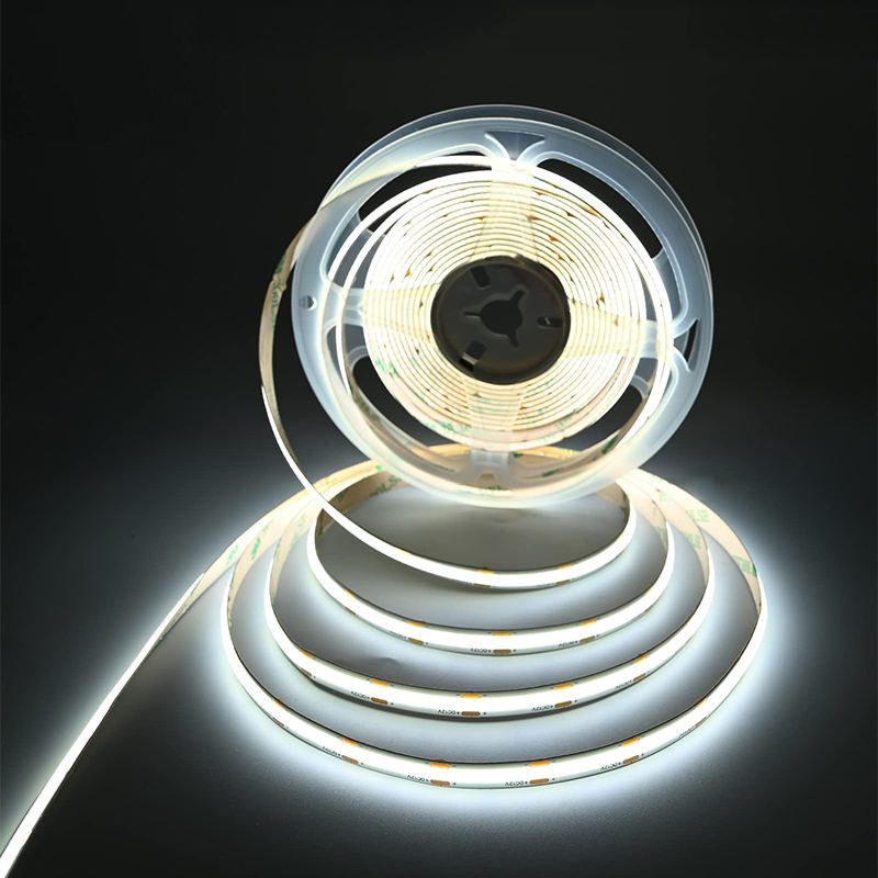 DC 12V24V 8mm10mm πλάτος 320Leds 6500K λευκό υψηλή φωτεινότητα ευέλικτο COB Led Strip Light για κουζίνα σαλόνι
