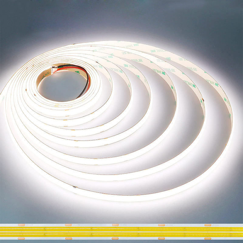 Υψηλής πυκνότητας 8mm10mm 320leds 6500K White COB Led Strip Light για εσωτερική διακόσμηση